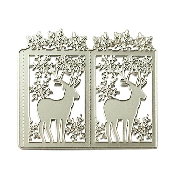Candle Bell Elk Metal Cutting Dies Christmas Animal Stencil For DIY Card Candle Bell Elk Metal Cutting Dies Christmas Animal Stencil For DIY Card